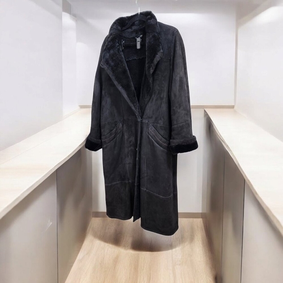 Revillon Shearling coat Womens Size XL - Picture 2 of 15